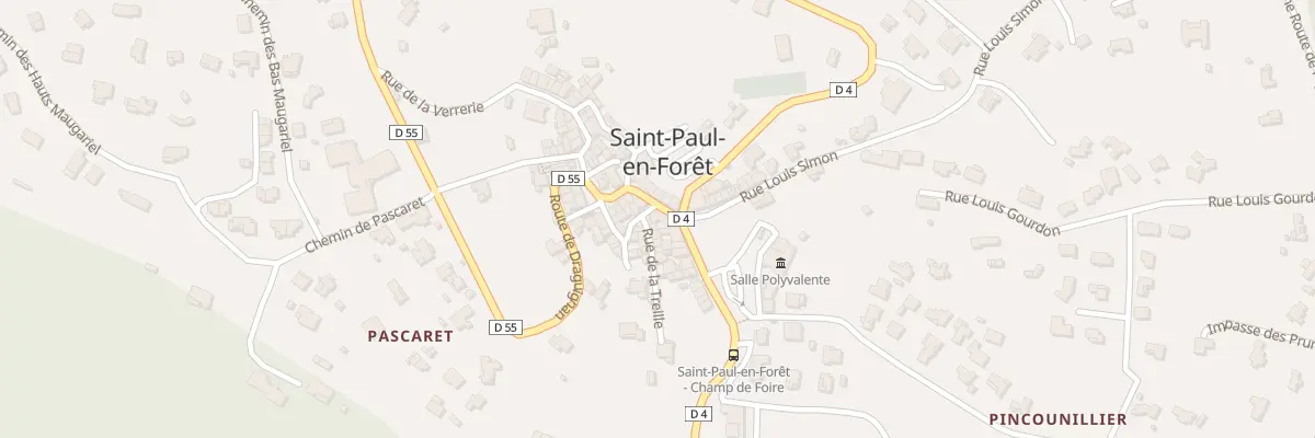 Plan du 5187 Rue de Saint Joseph à Saint-Paul-en-Forêt
