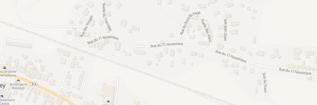 Plan du 14 Rue du 11 Novembre à Champagney