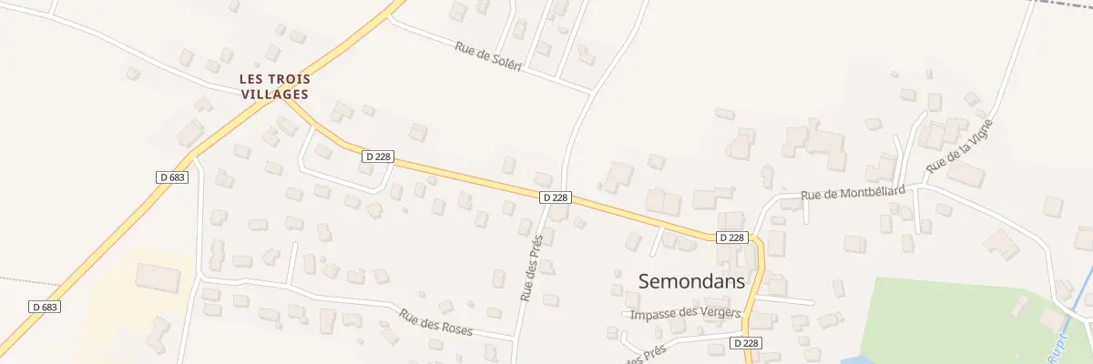 Plan du 1 Rue d’Aibre à Semondans