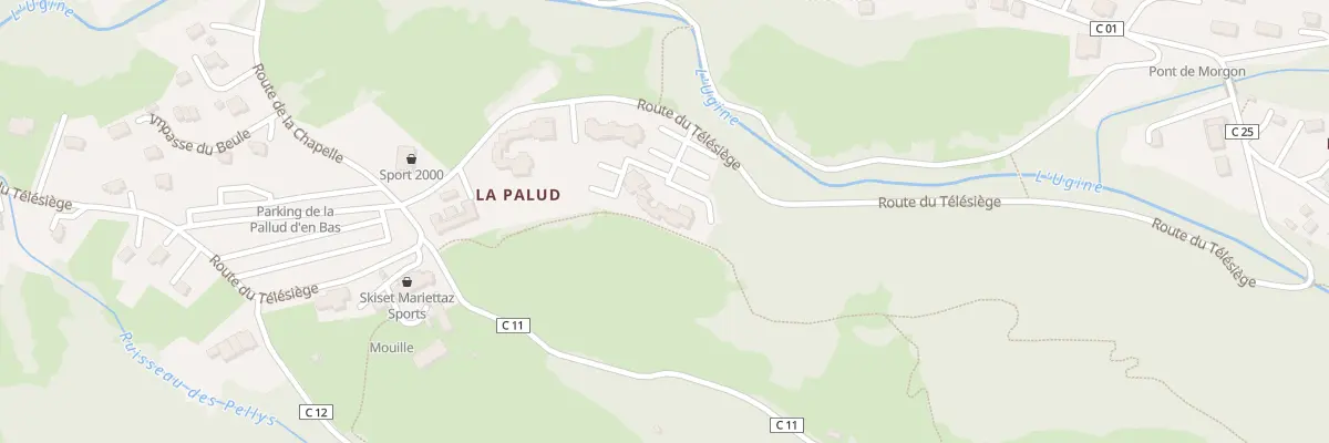 Plan du 1400 Rte du Télésiège à Bernex