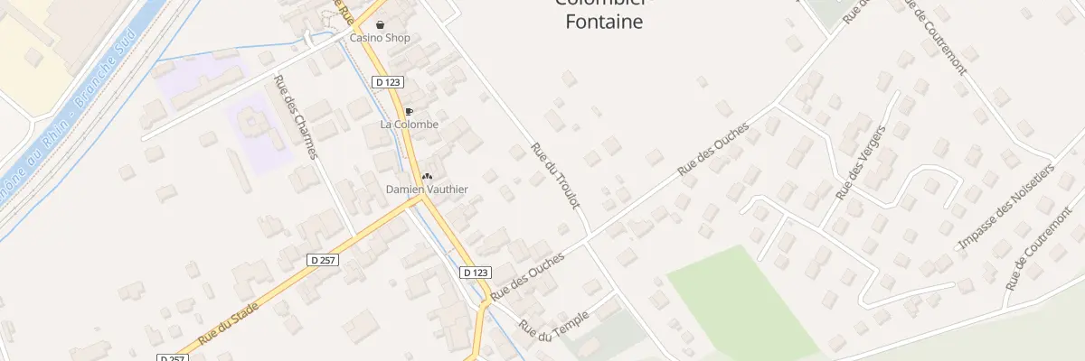 Plan du 16 Rue du Troulot à Colombier-Fontaine