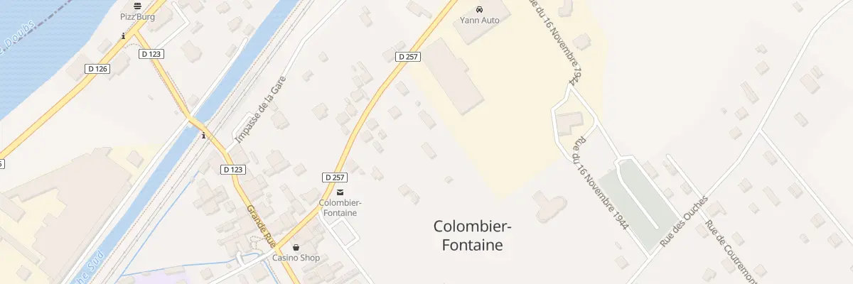 Plan du 20 Rue de la Chaiserie à Colombier-Fontaine