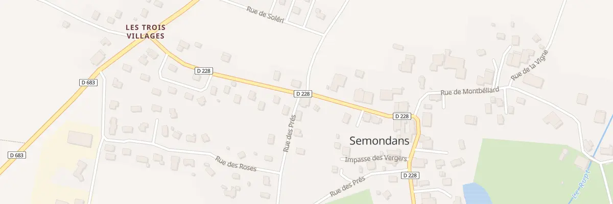 Plan du 11 Rue de la Vieille Vie à Semondans