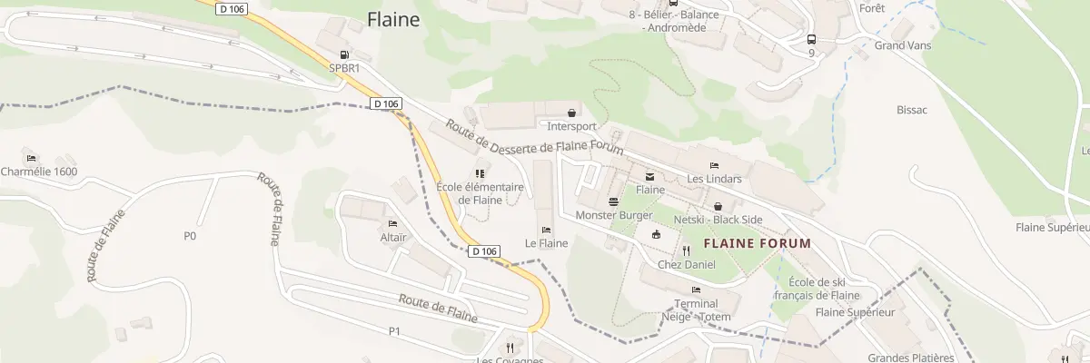 Plan du 5009 Pres de Flaine à Arâches-la-Frasse