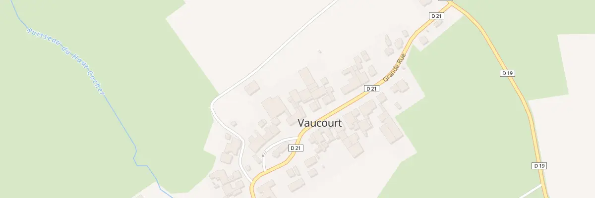 Plan du 13 Grande Rue à Vaucourt