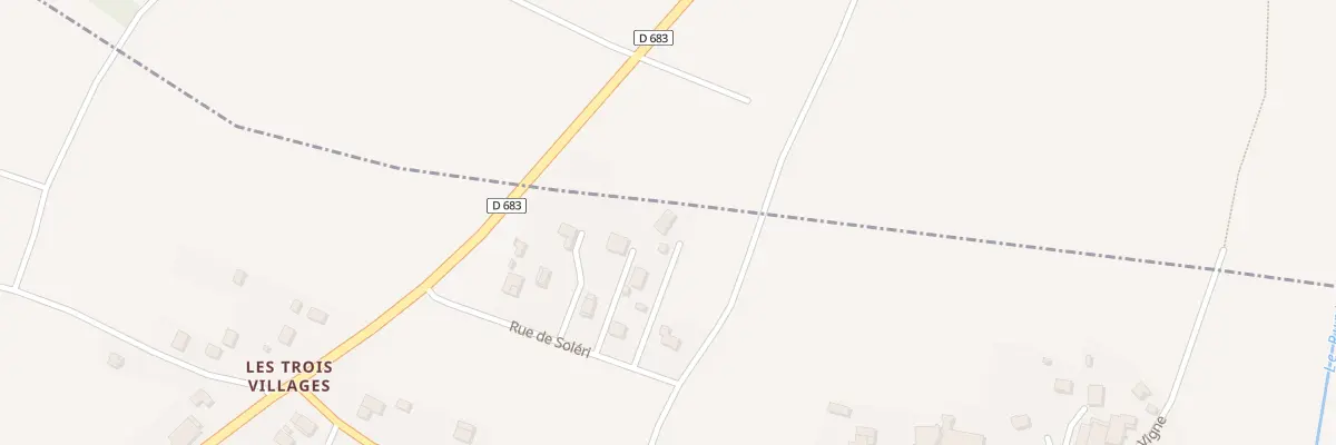 Plan du 9000 Champs Soleri à Semondans