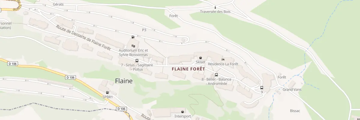 Plan du 5013B Flaine à Arâches-la-Frasse
