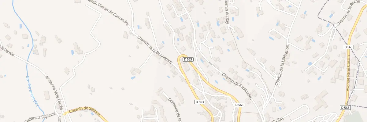 Plan du 5262 Rte de la Gare à Fayence