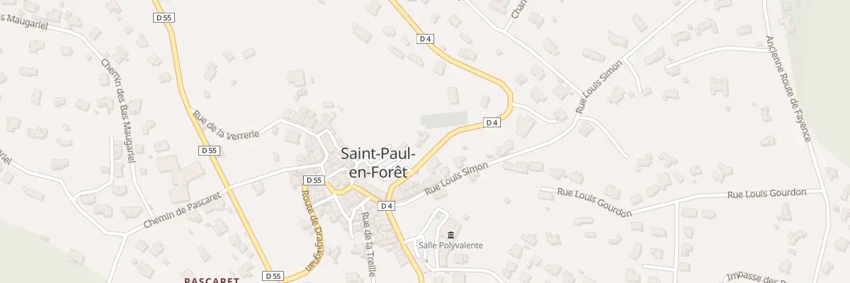 Plan du 5114 Che de Fayence à Saint-Paul-en-Forêt