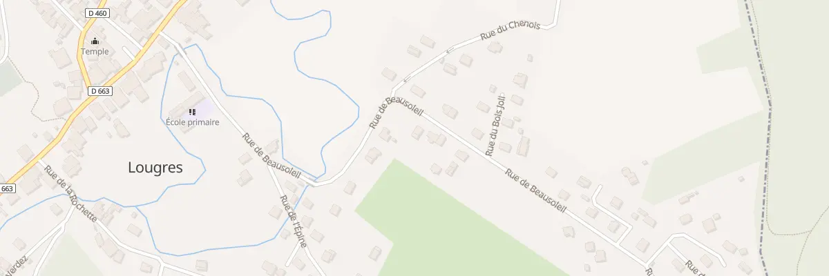Plan du 47 Rue de Beausoleil à Lougres