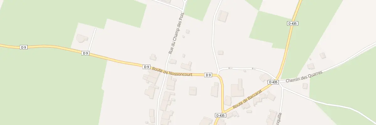 Plan du 6 Rte de Nossoncourt à Ménil-sur-Belvitte