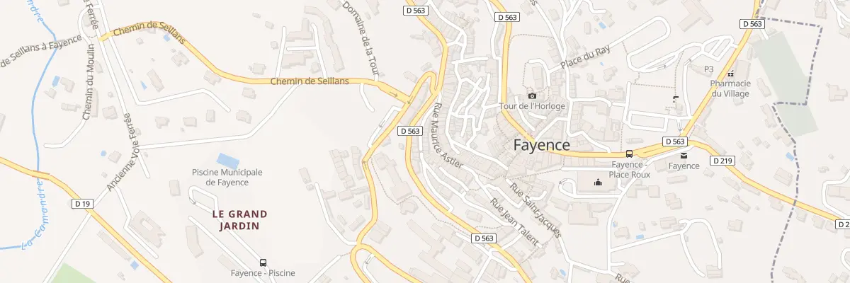 Plan du 31 Rue Maurice Astier à Fayence