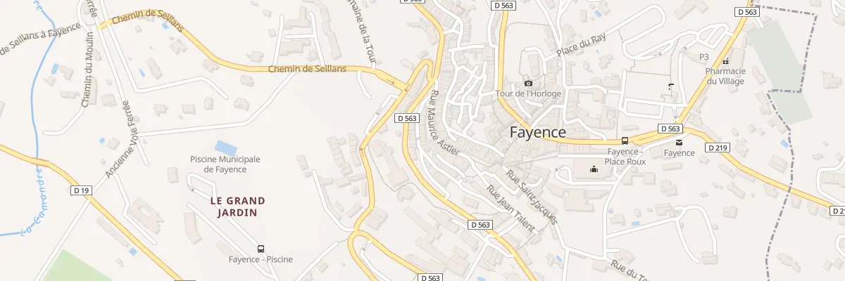 Plan du 23 Rue Maurice Astier à Fayence