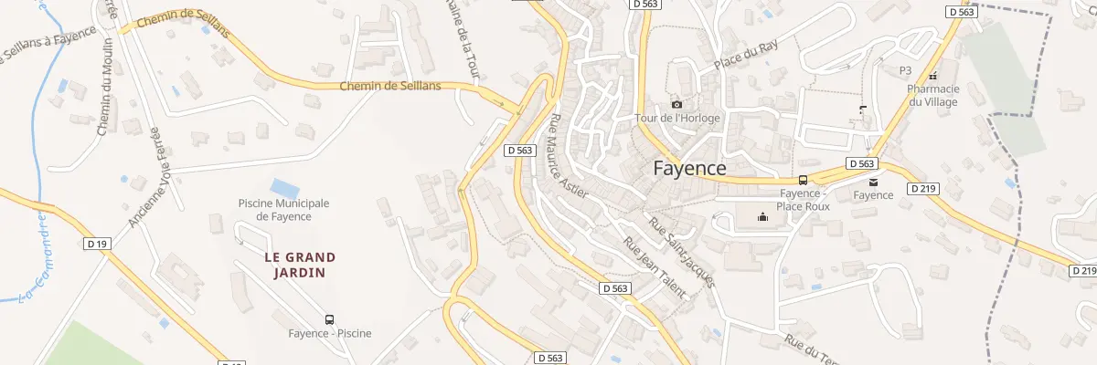 Plan du 17A Rue Maurice Astier à Fayence