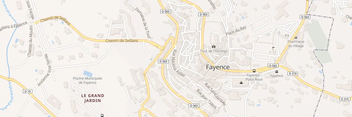 Plan du 20 Rue Maurice Astier à Fayence