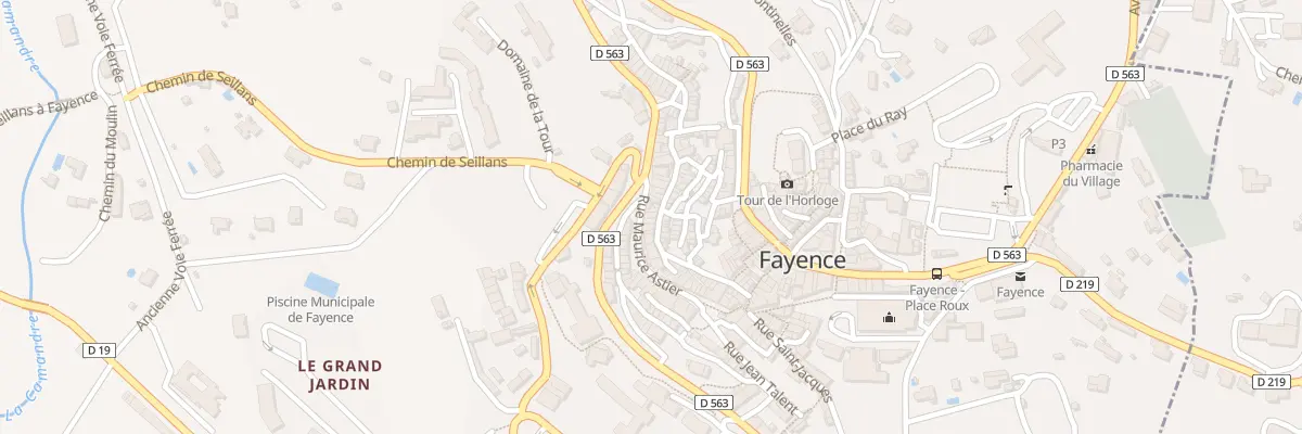 Plan du 11 Rue Droite à Fayence