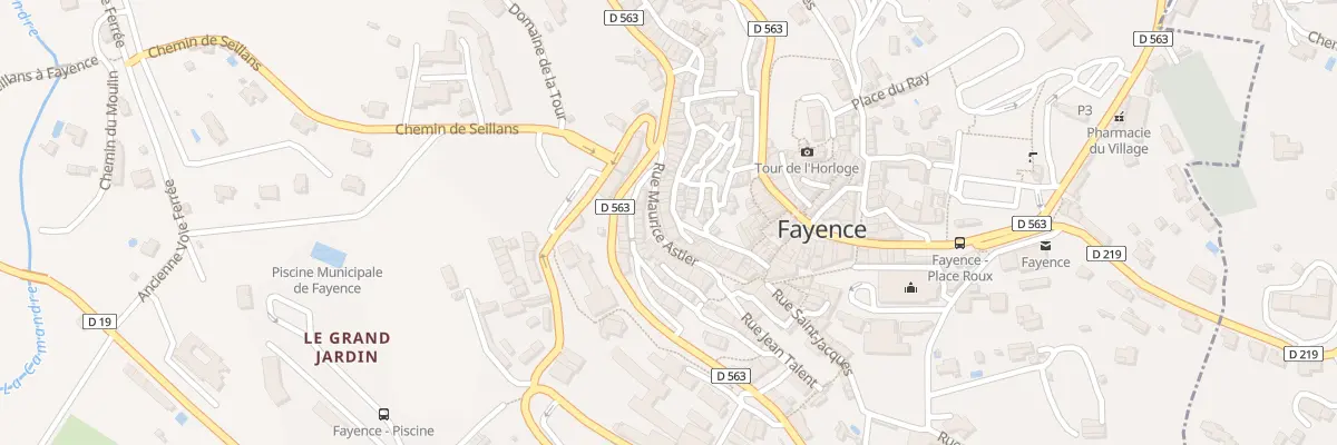 Plan du 16B Rue Maurice Astier à Fayence