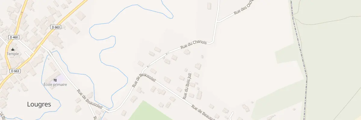 Plan du 8 Rue du Chenois à Lougres
