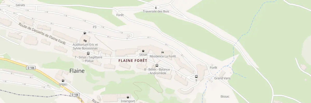 Plan du 5620 Flaine à Arâches-la-Frasse