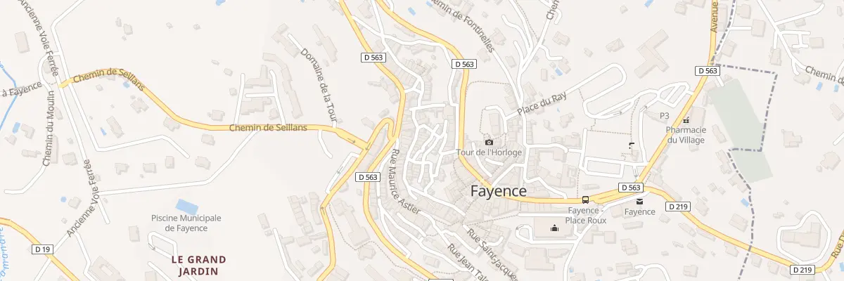 Plan du 22 Rue Droite à Fayence