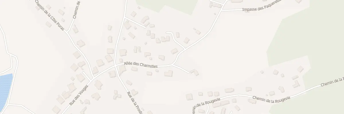 Plan du 5 All des Charmilles à Champagney