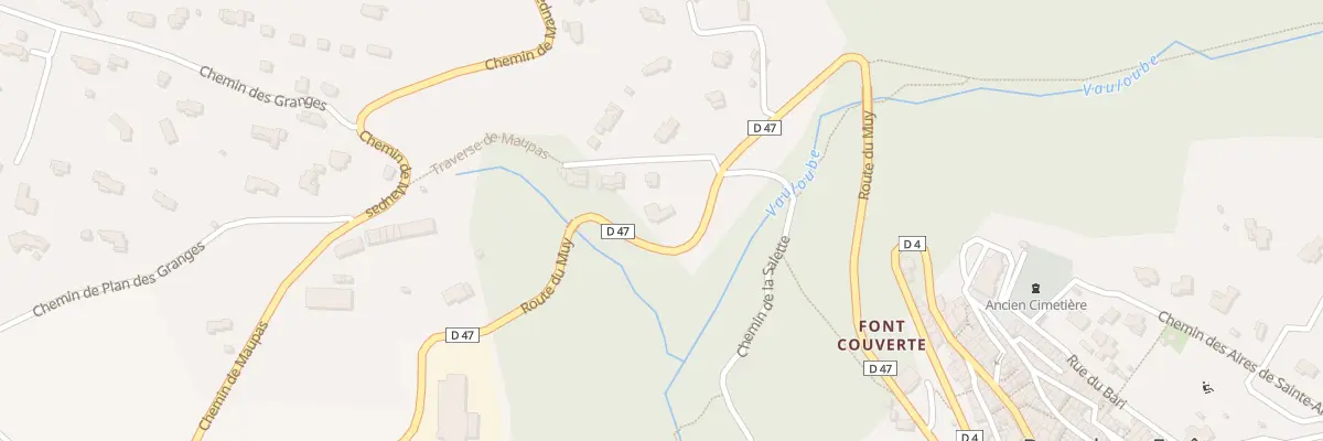 Plan du 6152 Maux Pas à Bagnols-en-Forêt