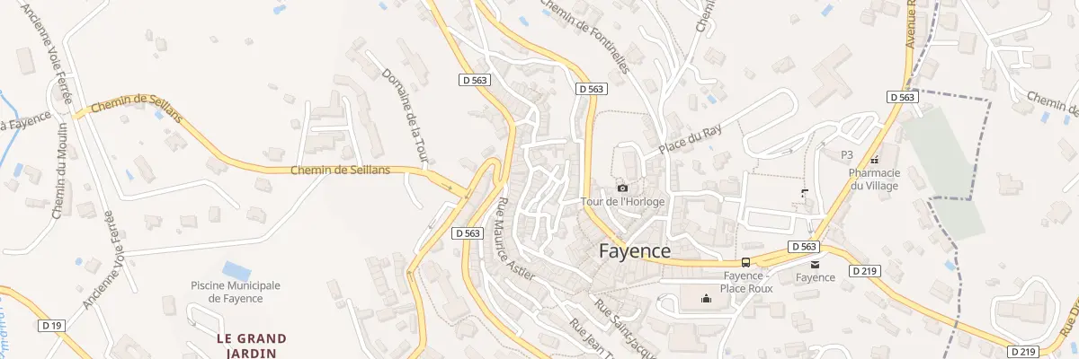 Plan du 26 Rue Droite à Fayence