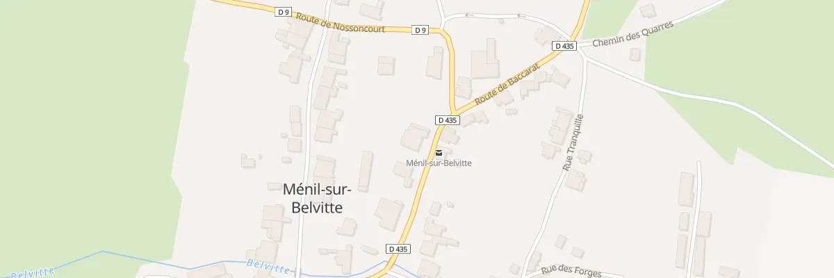 Plan du 9 Rte de Baccarat à Ménil-sur-Belvitte