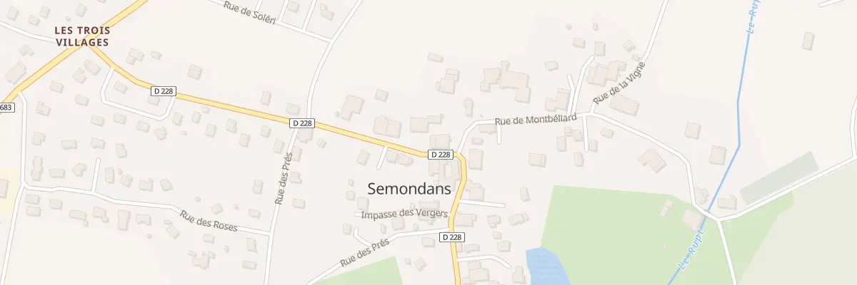 Plan du 2 Rue de la Vieille Vie à Semondans