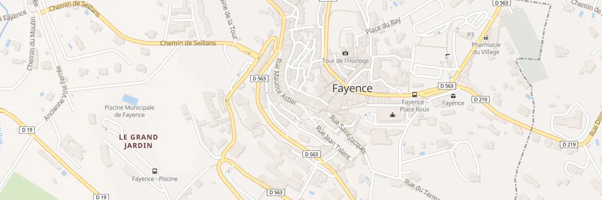 Plan du 10 Rue Maurice Astier à Fayence