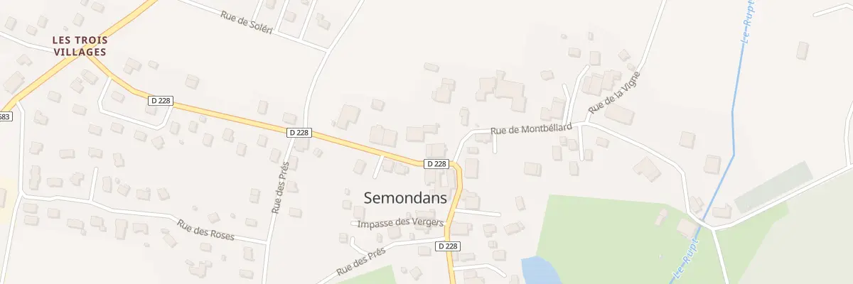 Plan du 3 Pl de la Fontaine à Semondans