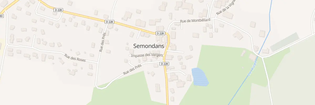 Plan du 4 Rue d’Echenans à Semondans