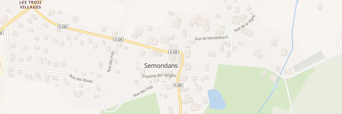 Plan du 3 Rue de la Vieille Vie à Semondans