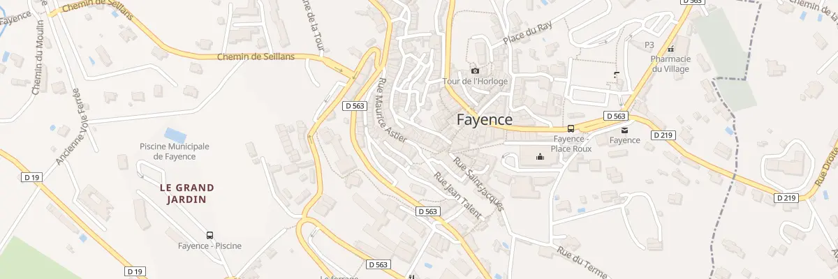 Plan du 8 Rue Maurice Astier à Fayence