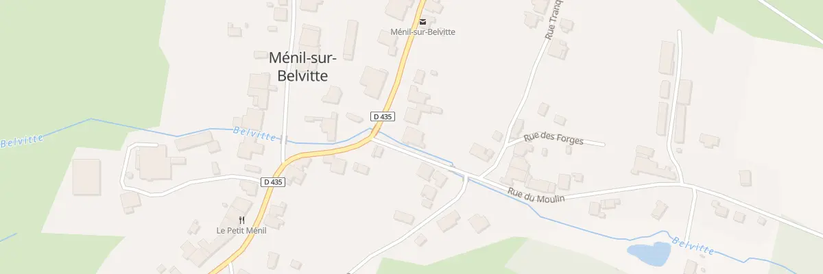 Plan du 2 Rte de Baccarat à Ménil-sur-Belvitte
