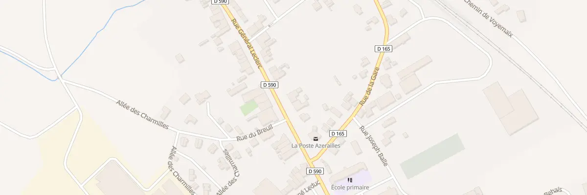 Plan du 52 Rue General Leclerc à Azerailles