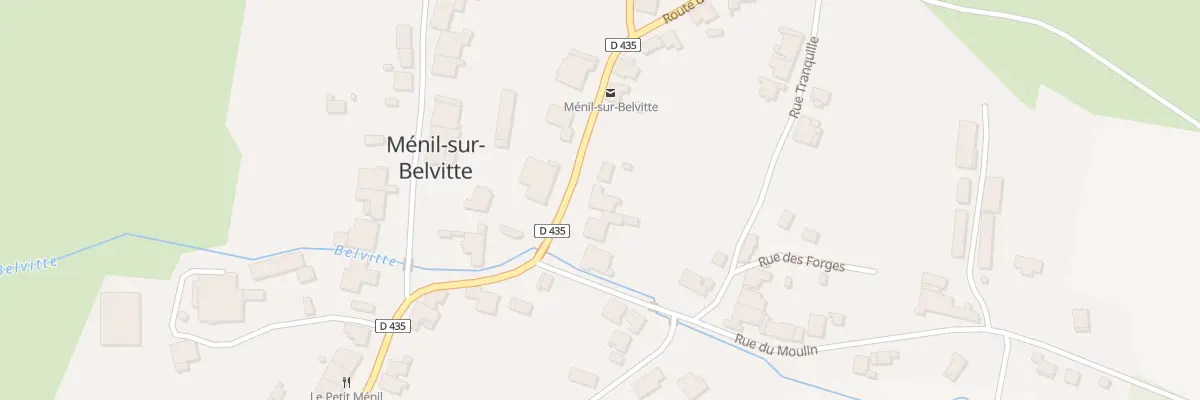 Plan du 6 Rte de Baccarat à Ménil-sur-Belvitte
