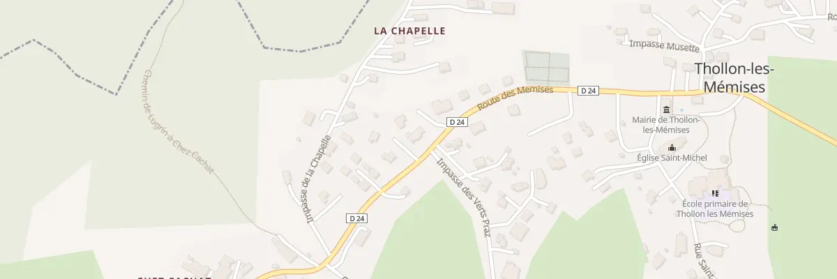 Plan du 545 Rte des Memises à Thollon-les-Mémises