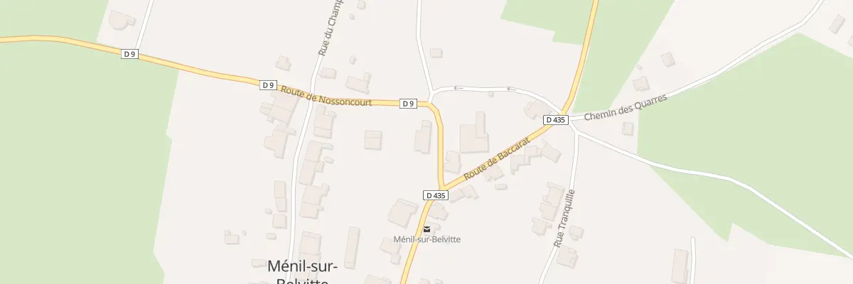 Plan du 1 Rte de Nossoncourt à Ménil-sur-Belvitte