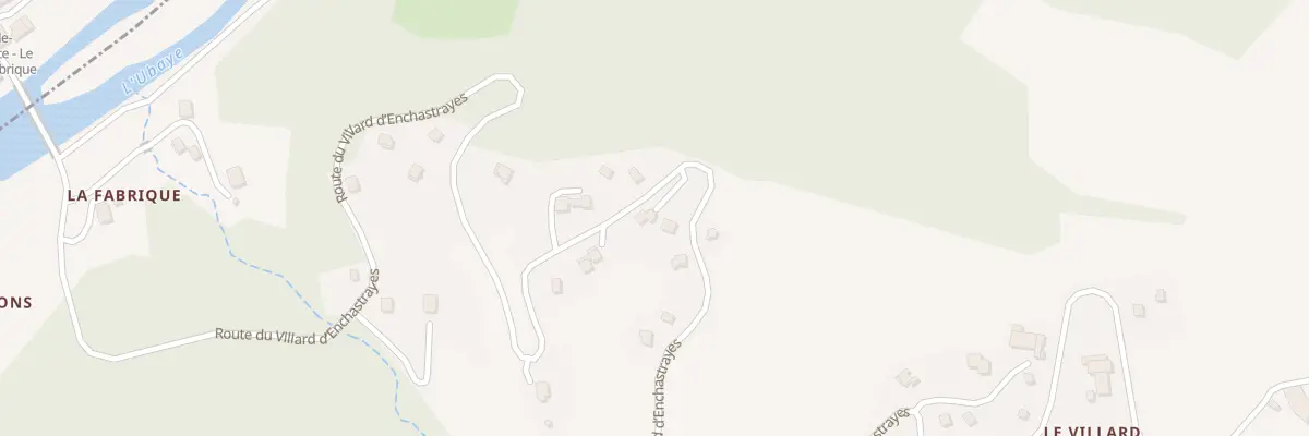 Plan du 1218 Rte du Villard d’Enchastrayes à Enchastrayes
