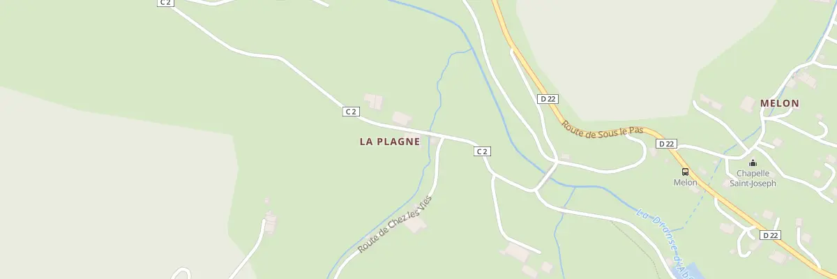 Plan du 355 Rte de Bonnevaux à Abondance