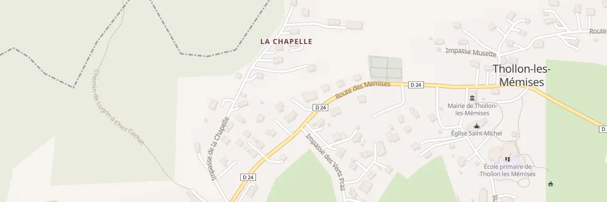Plan du 593 Rte des Memises à Thollon-les-Mémises