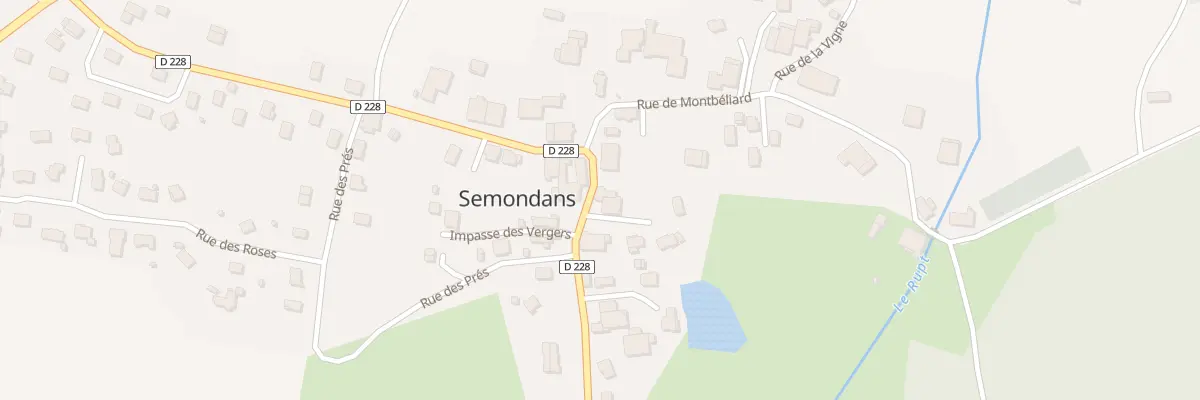 Plan du 3 Rue d’Echenans à Semondans