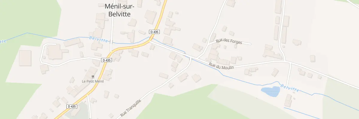 Plan du 13 Rue Tranquille à Ménil-sur-Belvitte