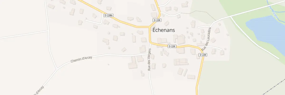 Plan du 1 Rue des Vergers à Échenans
