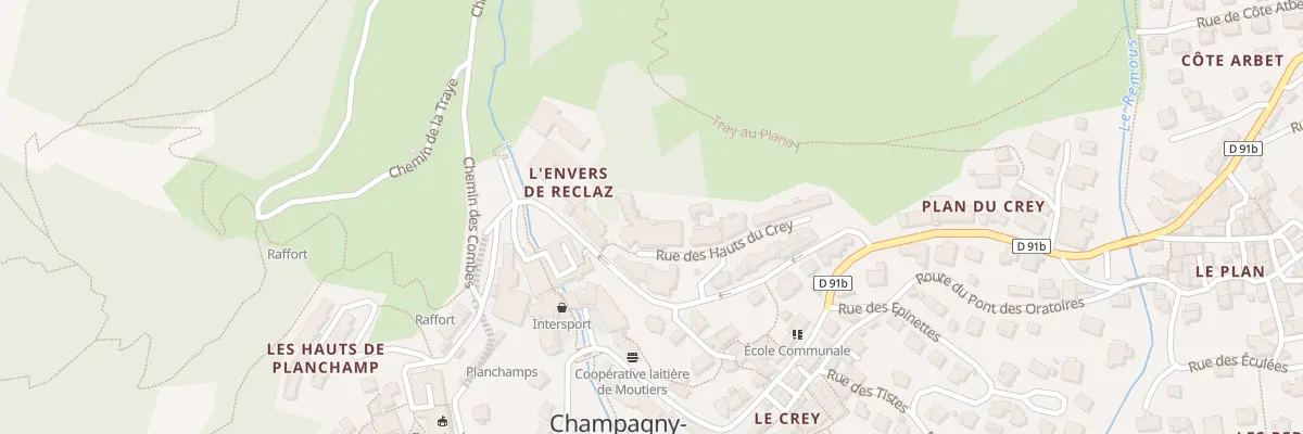 Plan du 162 Rue des Hauts du Crey à Champagny-en-Vanoise