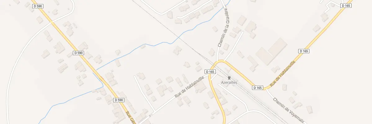 Plan du 13T Rue de Hablainville à Azerailles