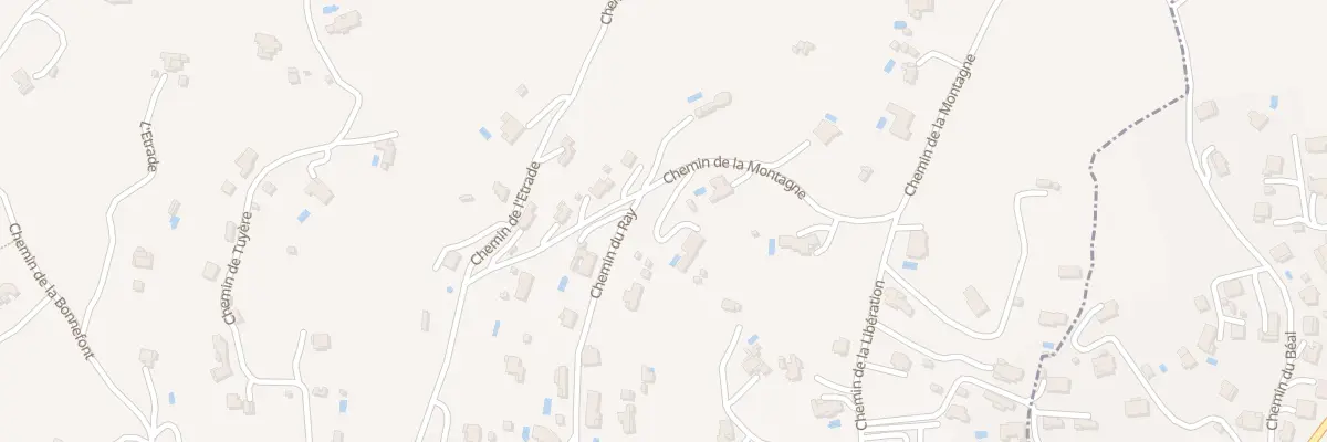 Plan du 682 Che de la Montagne à Fayence