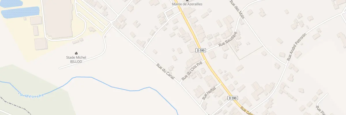 Plan du 23 Rue du Canal à Azerailles