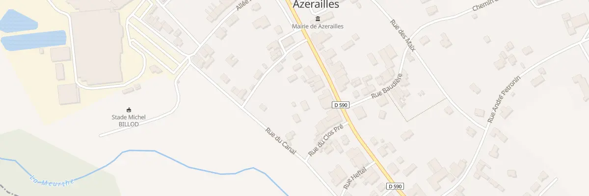 Plan du 65 Rue General Leclerc à Azerailles